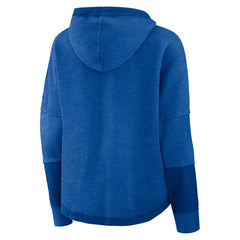 Los Angeles Rams Women's Lightewight Modest Crop Lounge Helmet Arch Pullover Hoodie Royal