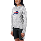 Buffalo Bills Certo Women's Session Pullover Hoodie Gray