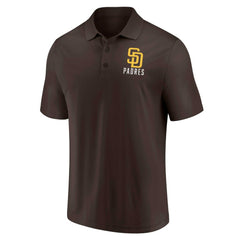 San Diego Padres Fanatics Two-Pack Logo Lockup Polo Set - Brown/White