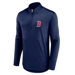 Boston Red Sox Fanatics Quarterback Quarter-Zip Top - Navy Tops