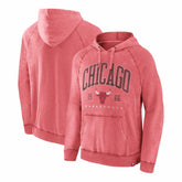 Chicago Bulls Foul Trouble Snow Wash Raglan Pullover Hoodie Heather Red