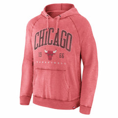 Chicago Bulls Foul Trouble Snow Wash Raglan Pullover Hoodie Heather Red