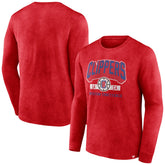 LA Clippers Front Court Press Snow Wash Long Sleeve T-Shirt Heather Red