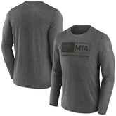 Miami Heat Three-Point Play T-Shirt Heather Charcoal