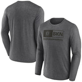 Brooklyn Nets Three-Point Play T-Shirt Heather Charcoal