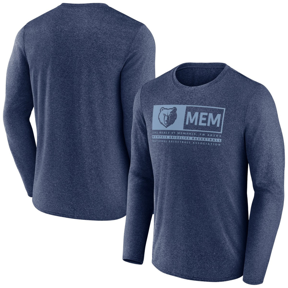 Memphis Grizzlies Three-Point Play T-Shirt Heather Navy