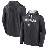 Brooklyn Nets Fast Break Pullover Hoodie Heather Charcoal