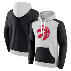 Toronto Raptors Arctic Colorblock Pullover Hoodie Gray/Black