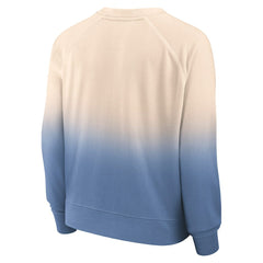 Philadelphia 76ers Women's Lounge Arch Raglan Pullover Sweatshirt Tan/Royal