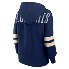Memphis Grizzlies Women's Bold Move Dolman V-Neck High Hip Hoodie Navy