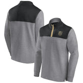 NHL Vegas Golden Knights Fanatics Launch It Quarter-Zip Jacket - Heather Gray