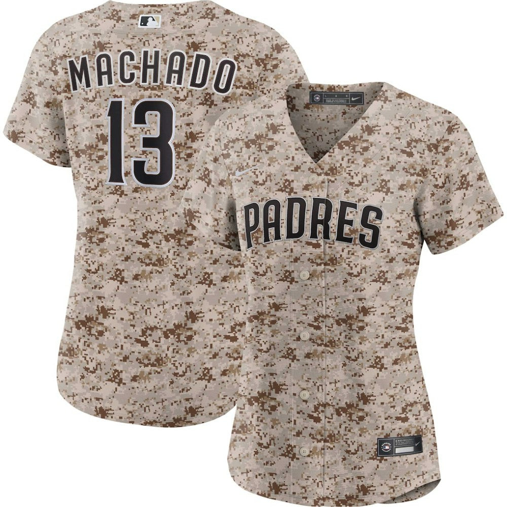 MLB Manny Machado San Diego Padres Nike Women's USMC Alternate Replica Player Jersey - Camo