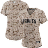 MLB San Diego Padres Nike Women's USMC Alternate Replica Team Jersey - Camo