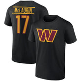 Terry McLaurin Washington Commanders Icon Player Name & Number T-Shirt Black
