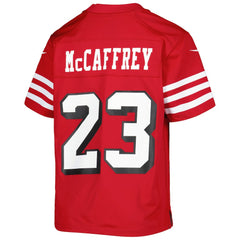 NFL Christian McCaffrey San Francisco 49ers Youth Game Jersey - Scarlet