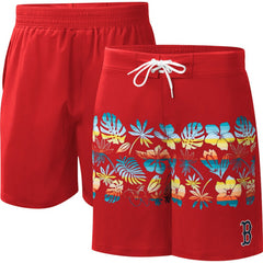 Boston Red Sox G-III Sports by Carl Banks Breeze Volley Swim Shorts - Red Shorts