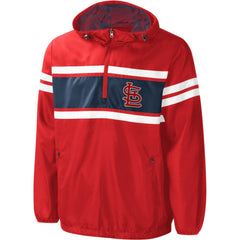 St. Louis Cardinals G-III Sports by Carl Banks Game Score Quarter-Zip Windbreaker - Red Windbreaker