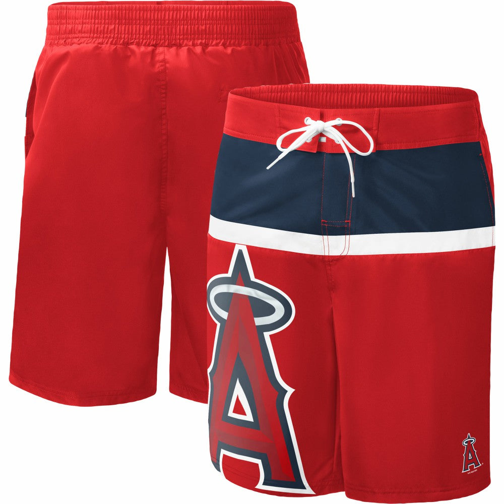 Los Angeles Angels G-III Sports by Carl Banks Sea Wind Swim Shorts - Red Shorts