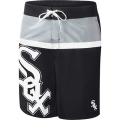 Chicago White Sox G-III Sports by Carl Banks Sea Wind Swim Shorts - Black Shorts