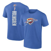 Chet Holmgren Oklahoma City Thunder Playmaker Team Name & Number T-Shirt Blue