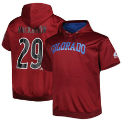 NHL Nathan MacKinnon Colorado Avalanche Fanatics Big & Tall Name & Number Pullover Hoodie - Burgundy