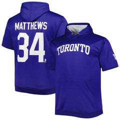 NHL Auston Matthews Toronto Maple Leafs Fanatics Big & Tall Name & Number Pullover Hoodie - Blue