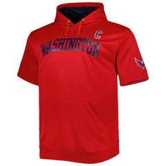 NHL Alexander Ovechkin Washington Capitals Fanatics Big & Tall Captain Patch Name & Number Pullover Hoodie - Red