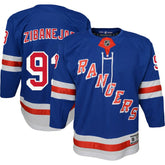 NHL Mika Zibanejad New York Rangers Youth Home Premier Player Jersey - Blue