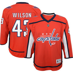 NHL Tom Wilson Washington Capitals Youth Home Replica Player Jersey - Red