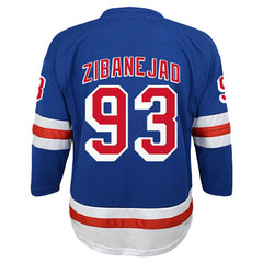 NHL Mika Zibanejad New York Rangers Youth Home Replica Player Jersey - Blue