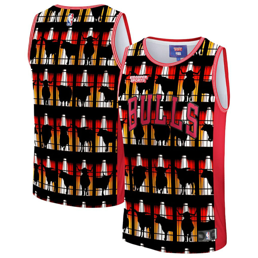 NBA Chicago Bulls NBA & KidSuper Studios Unisex Hometown Jersey sale - Red