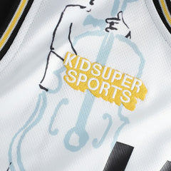 NBA Utah Jazz NBA & KidSuper Studios Unisex Hometown Jersey - White