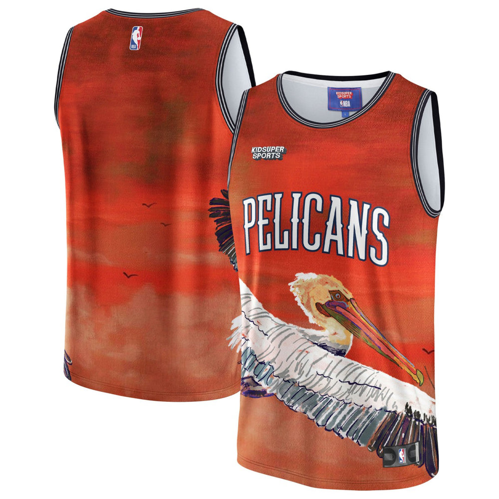 NBA New Orleans Pelicans NBA & KidSuper Studios Unisex Hometown Jersey - Red