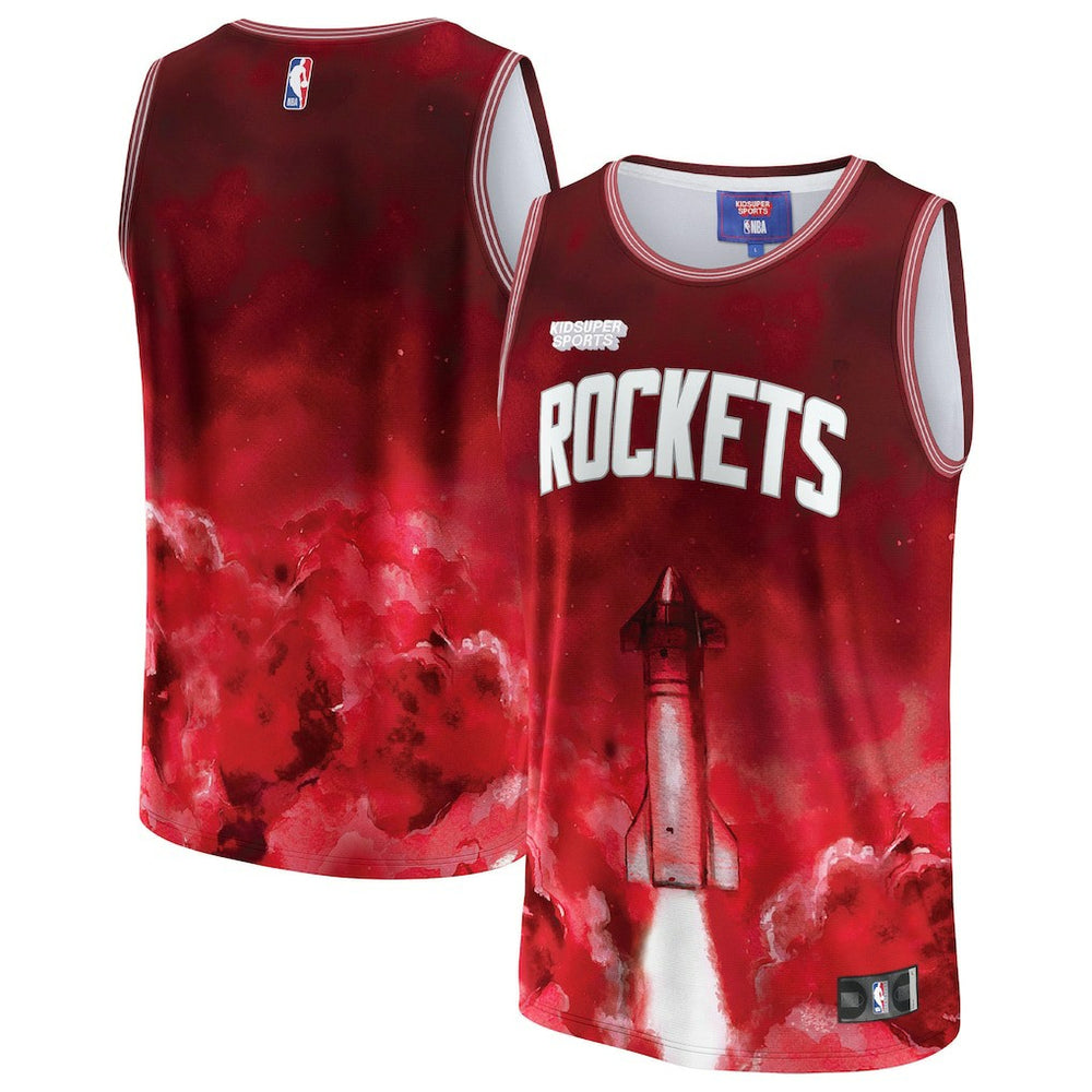 NBA Houston Rockets NBA & KidSuper Studios Unisex Hometown Jersey - Red