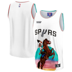 NBA San Antonio Spurs NBA & KidSuper Studios Unisex Hometown Jersey - White