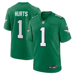 NFL Jalen Hurts Philadelphia Eagles Alternate Game Player Jersey - Kelly Green