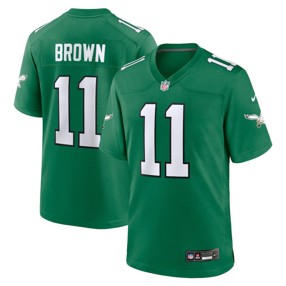 NFL A.J. Brown Philadelphia Eagles Alternate Game Player Jersey - Kelly Green