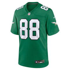 NFL Dallas Goedert Philadelphia Eagles Alternate Game Player Jersey - Kelly Green