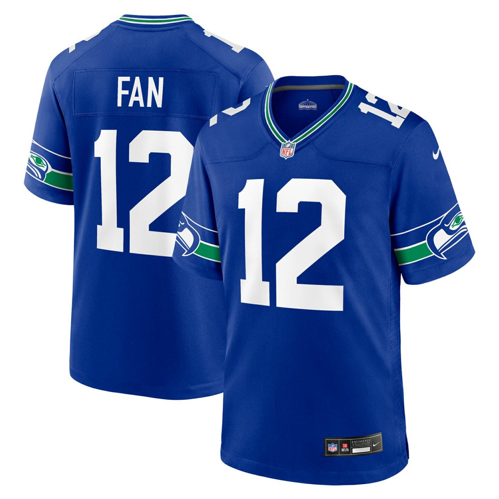 NFL 12s Seattle Seahawks Throwback Player Game Jersey - Royal