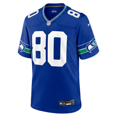 NFL Steve Largent Seattle Seahawks Throwback Retired Player Game Jersey - Royal