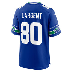 Steve Largent Seattle Seahawks Throwback Retired Player Game Jersey Royal