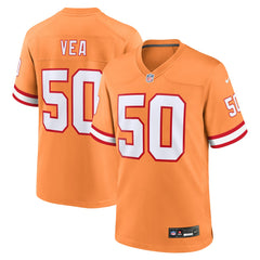Vita Vea Tampa Bay Buccaneers Throwback Game Jersey Orange