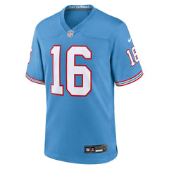 NFL Treylon Burks Tennessee Titans Oilers Throwback Alternate Game Player Jersey - Light Blue