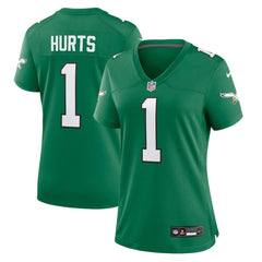 NFL Jalen Hurts Philadelphia Eagles Women's Game Player Jersey - Kelly Green