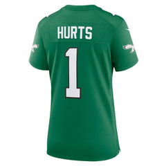 NFL Jalen Hurts Philadelphia Eagles Women's Game Player Jersey - Kelly Green