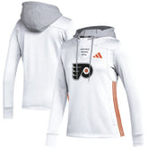 NHL Philadelphia Flyers adidas Women's Refresh Skate Lace AEROREADY Pullover Hoodie - White