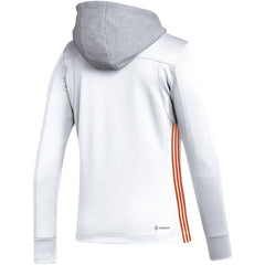 NHL Philadelphia Flyers adidas Women's Refresh Skate Lace AEROREADY Pullover Hoodie - White