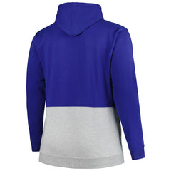 New York Mets Big & Tall Fleece Half-Zip Hoodie - Royal/White Hoodies