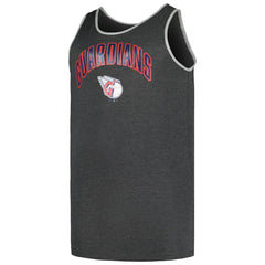 Cleveland Guardians Profile Big & Tall Arch Over Logo Tank Top - Heather Charcoal Tanks