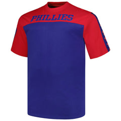 Philadelphia Phillies Profile Big & Tall Yoke Knit T-Shirt - Red/Royal T-shirts